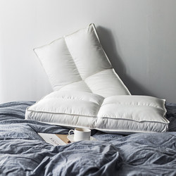 Japanese-Style Feather Velvet Pillow Core, Low to Medium Pillow, Three-Dimensional, Washable, Single Adult Soft Pillow, Hotel Anti-Mite Neck Protection Pillow