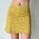 
Go Girl Go Homemade American Retro Yellow Butterfly Print Short Skirt for Women in Summer A-line Skirt