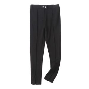 
Temperament pencil pants spring and autumn tiny pants new leggings casual slim slit women's nine-point pants 16234