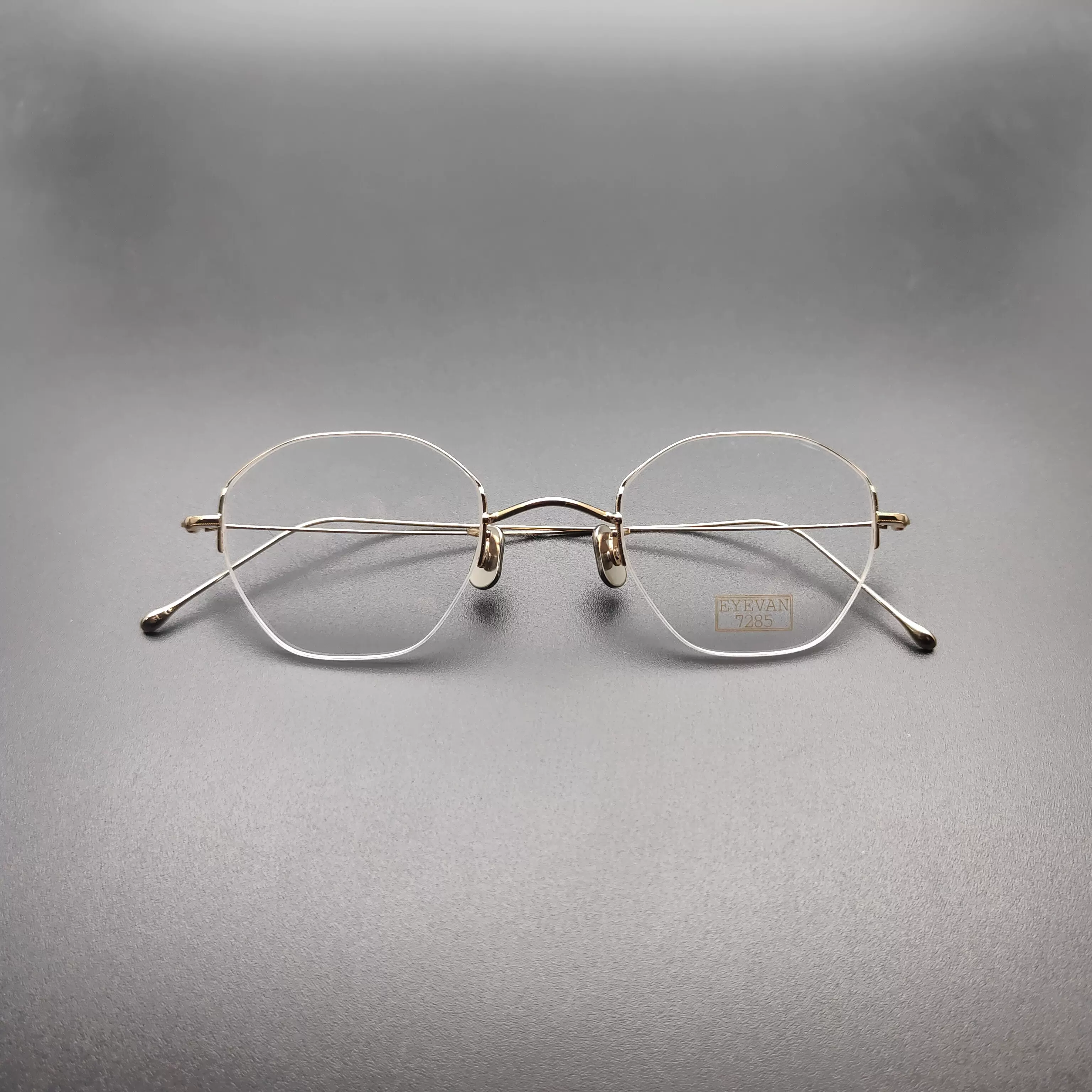 EYEVAN7285眼镜147日本手工复古钛金属全框眼镜框北京镜架收藏社-Taobao