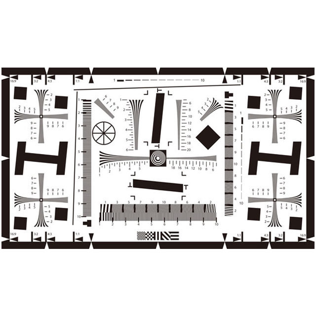 ISO12233 camera resolution test card 1x2000 reflective high -definition mobile phone lens clarity test
