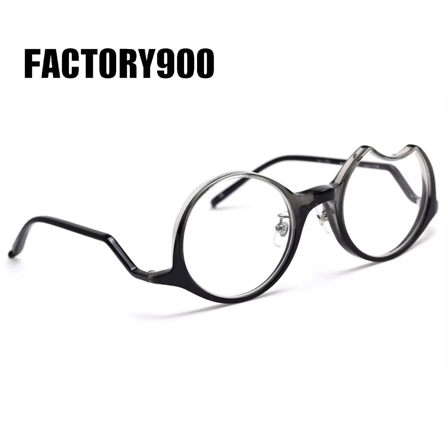 FACTORY900 日本老料手工立体板材眼镜不对称圆框 FA-1151-Taobao
