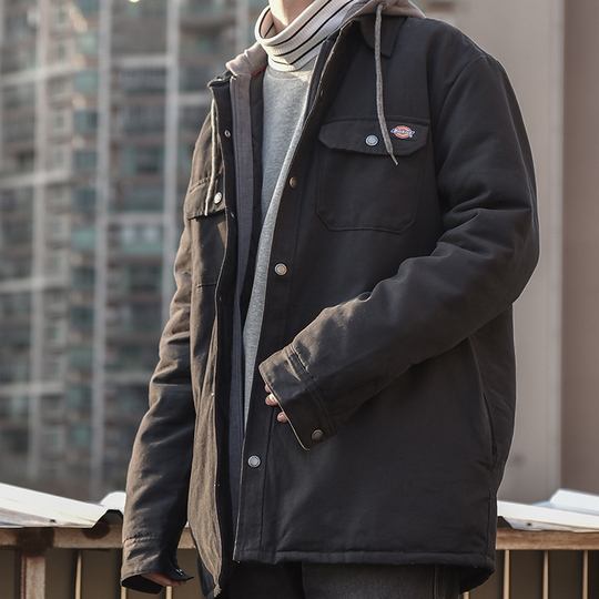 Dickies Men's Coach Jacket - Solid Color, Hooded Workwear