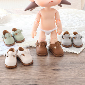 20CMzsiga lace-up leather shoes movable doll longing place bjd doll shoes 1/8 Gazi sister dressing up shoes
