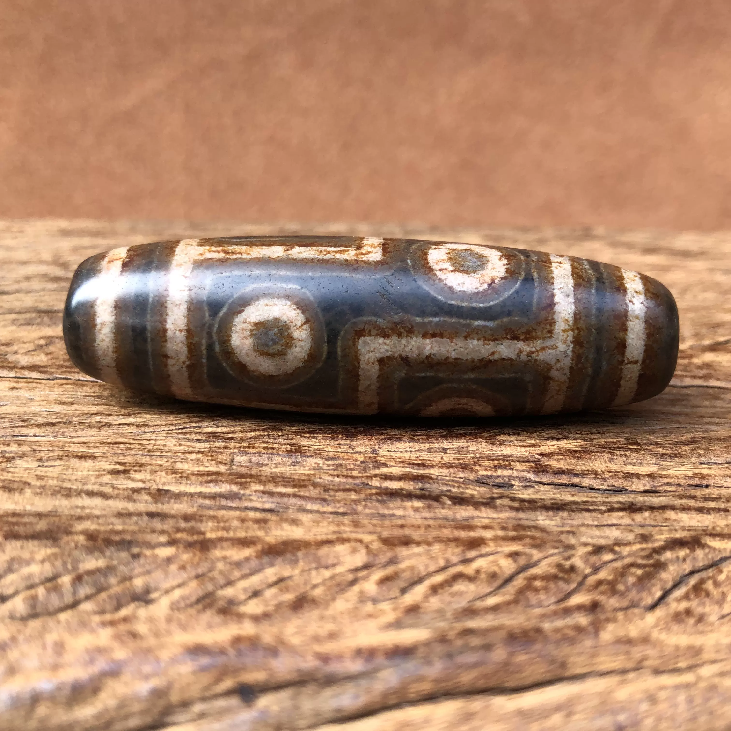 象雄天珠藏传十二眼天珠天然朱砂真品页岩天降石陨石天珠包邮AA