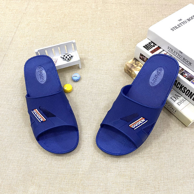 Summer men's slippers home home bath bathroom youth casual soft bottom ...
