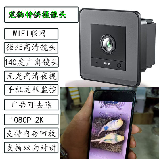 
Camera parrot breeding box macro high definition lightweight night vision mobile phone wireless WIFI plug in memory card without advertising