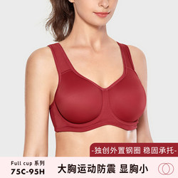 Large Bust Sports Shock-Absorbing Bra, Anti-Shock Running Bra, Anti-Sagging Plus Size Underwear, Push-Up Large Cup for Plus-Size Women 100kg