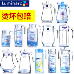 Lemeiya Household Heat-Resistant Glass Spout Jug Juice Beverage Jug High-Temperature Resistant Cold Water Bottle Large Capacity Cold Water Jug