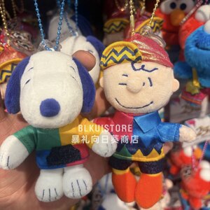 
Spot Japanese USJ 25th anniversary plush peripheral doll pendant Snoopy hellokitty doll keychain