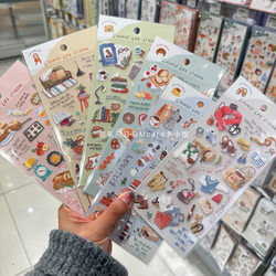 Japanese-Made Good Life Series Stickers Creative Reading Food Journal DIY Material Mobile Phone Decoration Stickers