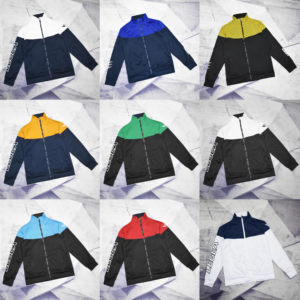 Men's spring and autumn standing collar football uniform training running sports jacket
