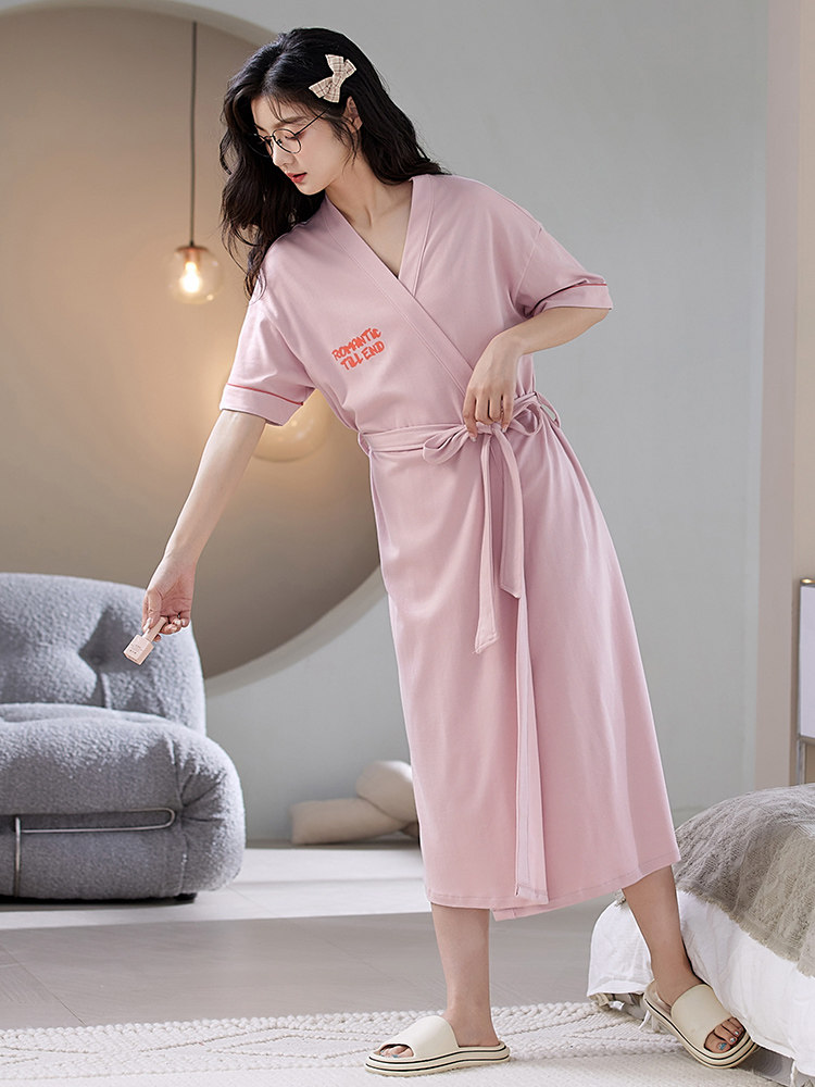 Seda Batas Bonitas Para Dormir Camisón De Algodón Para Mujer Ropa