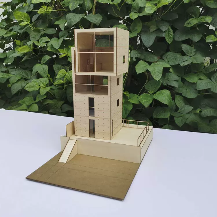 建築模型 建築模型成品安藤忠雄住宅沙盤環藝設計學生作業模型大熊品牌