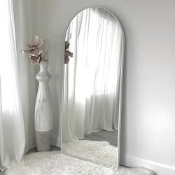Full-Length Mirror, Floor-Standing Mirror for Home Use, Girls' Bedroom, Trendy Ins-Style Wall-Mounted Fitting Mirror, High-End Large Dressing Mirror