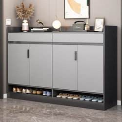 Shoe Cabinet for Home Entrance, Large Capacity Storage, Living Room Entryway Cabinet, Hallway Exterior, Economical Type with Cabinet Door Shoe Rack