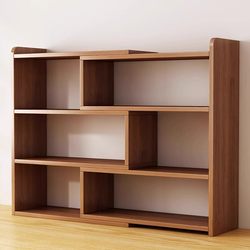 Bookshelf Desktop Storage Rack Student Home Multi-Layer Storage Rack Desk Countertop Storage Rack Grid Storage Cabinet Bookcase