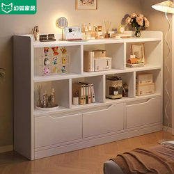 Bookshelf Floor-Standing Storage Rack Living Room Display Cabinet Student Home Bookcase Integrated Wall-Mounted Storage Rack Grid Storage Cabinet