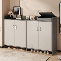 Shoe Cabinet for Home Entrance 2025 New Popular Model Entryway Cabinet High-End Storage Cabinet Integrated Wall-Mounted Large Capacity Shoe Rack
