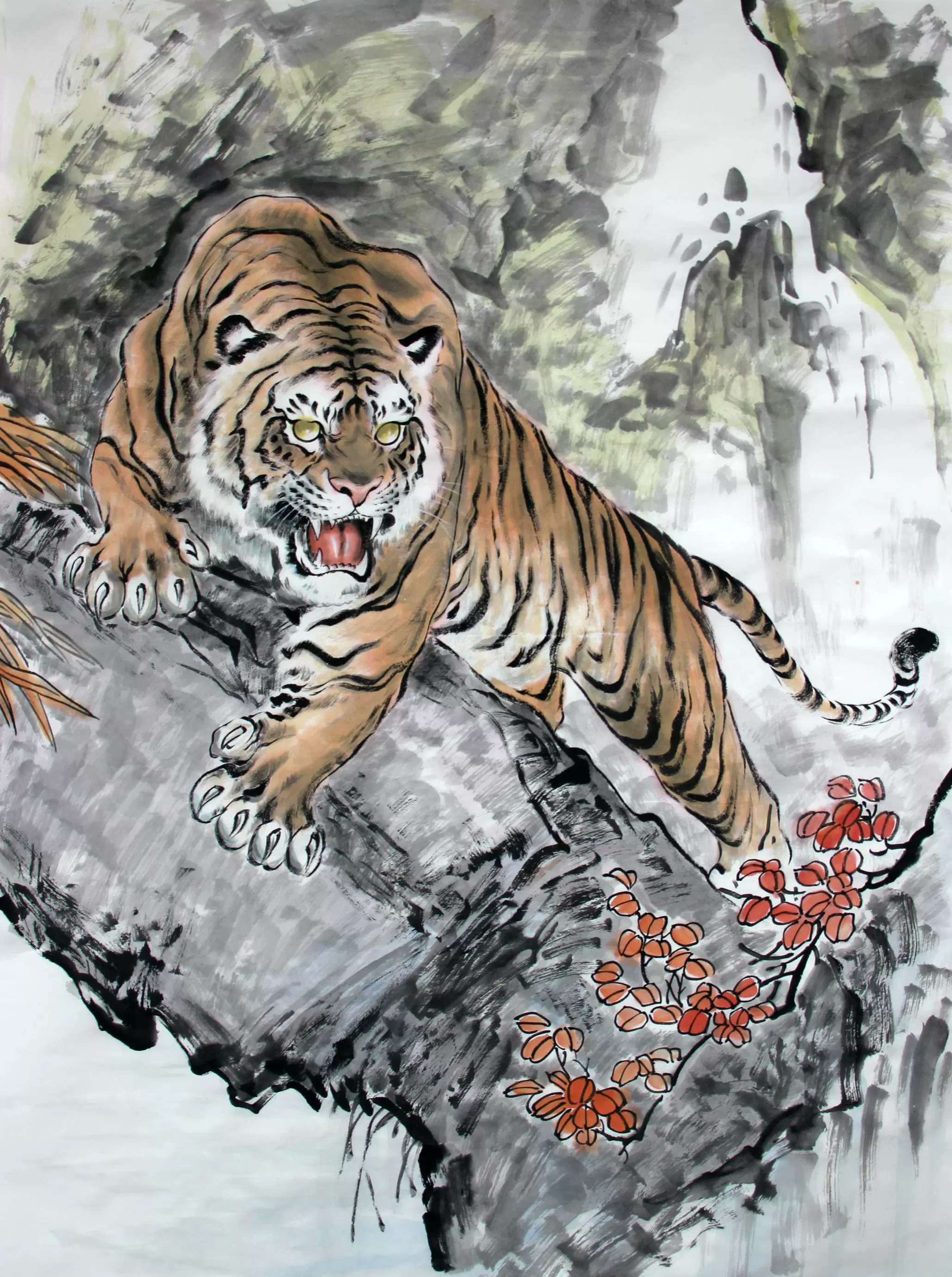 中国古美術★純手描き四条屏・八仙図画芯★国画・唐寅印款・肉筆・宣紙・带水印・文房 中国古美術☆純手描き四条屏・八仙図画芯☆国画・唐寅印款・肉筆