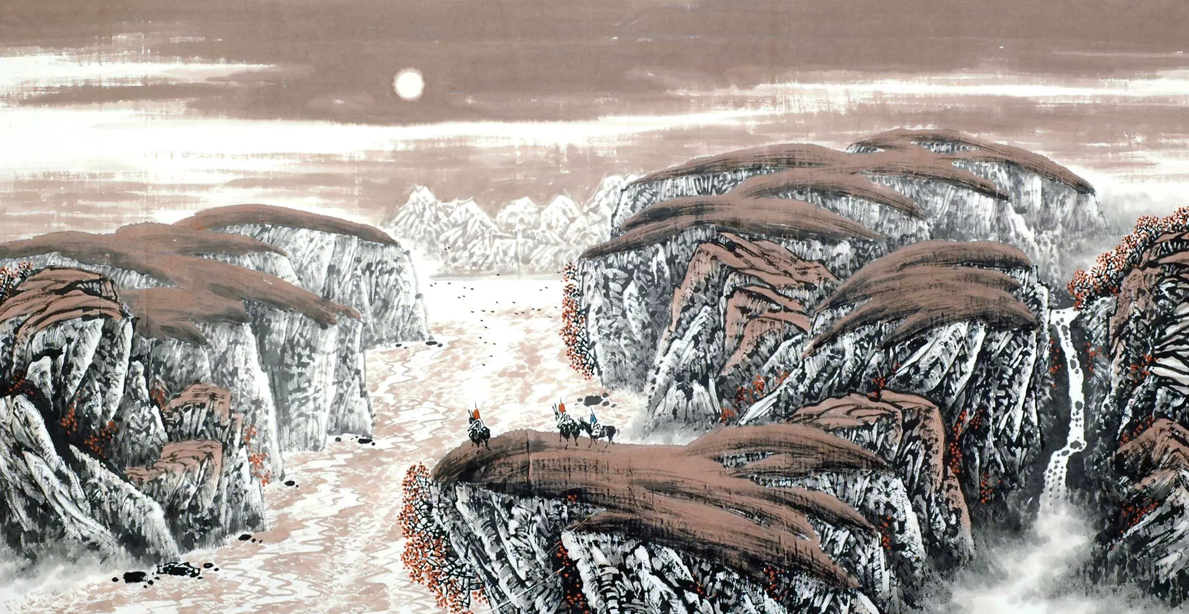 中国古美術・山水図画・黄均印款・純手描き・宣紙・国画・書道・肉筆・文房置物・賞物 水墨画 / 水墨画集 中国画集 墨彩画 絵手紙 日本画 山水 [竹の