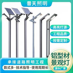 Aluminum Profile Garden Light 3.35m Outdoor Community Street Light Led Park High Pole Light Waterproof Landscape Light Solar Energy