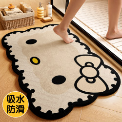 2026 New Cartoon Bathroom Floor Mat, Water-Absorbent, Quick-Drying, Thickened, Non-Slip, Cute Daily Foot Mat, Household Bathroom Door Mat