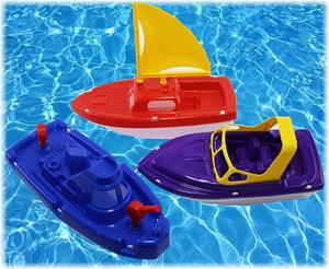 Children's baby beach toy set, speedboat sailing, baby boy girls, bathing, swimming toys