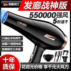 German Hair Dryer for Home Use, Strong Wind, High Power 3500W, Hair Salon, Negative Ion, Hot and Cold Air, Silent