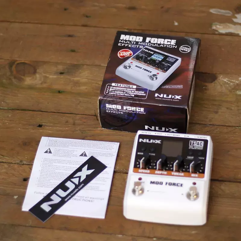 NUX MOD FORCE マルチ モジュレーション Nu-X Mod Force multi-modulation guitar effects pedal demo
