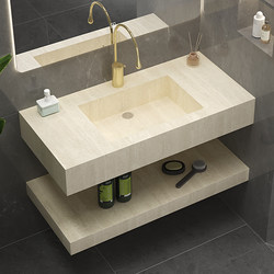 Integrated basin bathroom wash basin