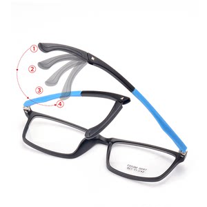 Glasses frame men's and women's full -frame sports glasses frame football basketball anti -sliding mirror with finished myopic glasses TR90
