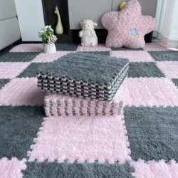 Princess Room Plush Carpet, Bedroom Winter Full Coverage Bedside Mat, Living Room Floor Mat, Large Area Soundproof Mat for Girls