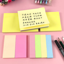 Square Heart-Shaped Colorful Fluorescent Sticky Notes, Takeaway Label Stickers, Tearable Pet Waterproof Transparent Sticky Notes