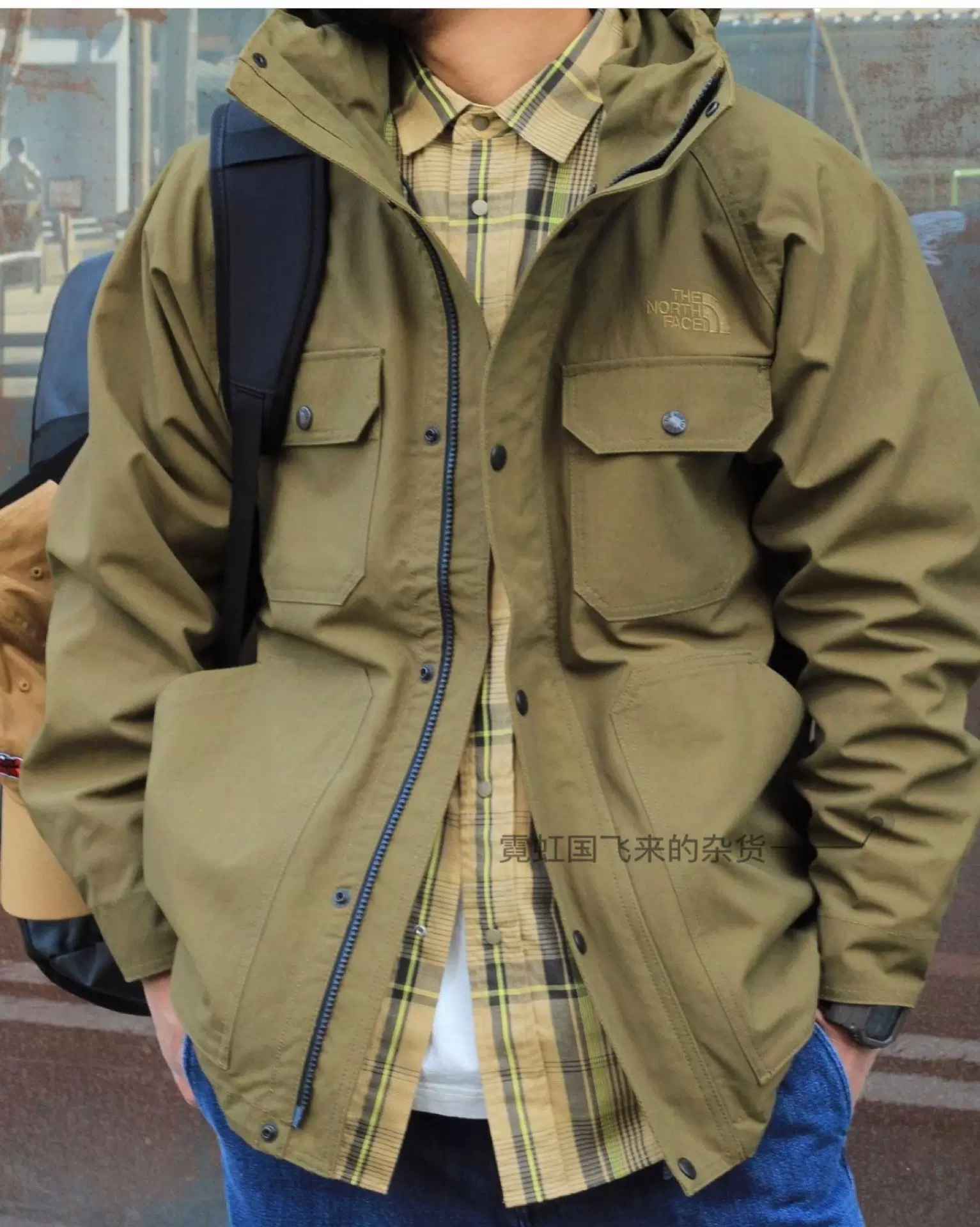 TNF日版北面Firefly Mountain Parka防水連帽夾克工裝風外套-Taobao