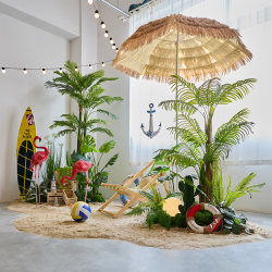 Guling Yisheng Tropical Plant Landscaping Decoration Summer Ocean Style Dining Shop Camping Style Artificial Green Plant Landscaping