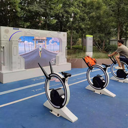 Ai Virtual Cycling Fitness Power Generation Bicycle Luminous Bicycle Cycling Interactive Competitive Competition Smart Park Equipment