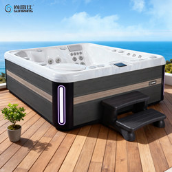 Shanglis Outdoor House B&B Spa Bathtub Home Extra Large Constant Temperature Bathtub Hot Spring Spa Surfing Massage