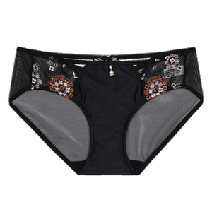 
Budi Design European classic style low-waist briefs for women in shopping malls, hollow lace, breathable butt lift