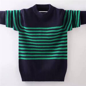 
2026 New Spring and Autumn Children's Boys' Bottoming Shirts Sweaters Children's Clothes Pullovers Medium and Large Children's Knitted Thin Style Western Style Girls