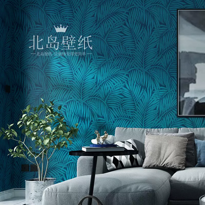 壁紙自粘復古高級感客廳臥室美式背景牆壁紙東南亞風牆貼定製防水 Taobao