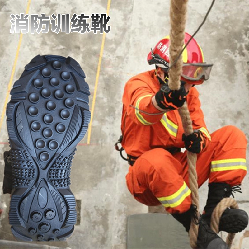 Giày chữa cháy huấn luyện lính cứu hỏa thi đấu leo ​​dây giày cứu hộ nhẹ chống nước chống trượt giày vải chống cháy rừng