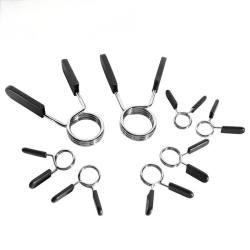 Fitness Dumbbell Bar Clamp Barbell Bar Clip Anti-Slip Spring Clip Small Hole 2.5cm Spring Clamp Heads