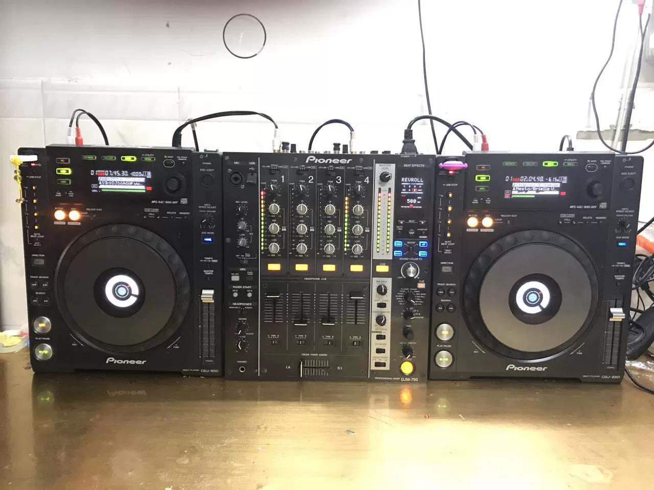 先锋cdj850k打碟机加先锋djm750混音台套装内置声卡支持rekordbox-Taobao