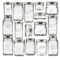 Ball Mason Jar Glass Drink Cup For Milkshakes And Juices