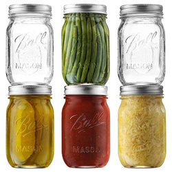 Ball Mason Jar American-Style Mason Jar Glass Transparent Sealed ins Milkshake Salad Jar Oatmeal Breakfast Cup