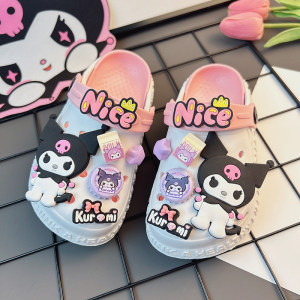 
2026 new summer style girls' cute cartoon crocodile clogs children's soft-soled non-slip outer wear sandals