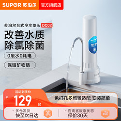 Supor Desktop Water Purifier for Home Kitchen, Pre-Filter for Tap Water, Purification Water Filter