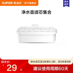 Supor Water Filter Pitcher Uf01 Filter Jug Portable Water Cup Filter Cartridge 1 Cartridge/4 Cartridges