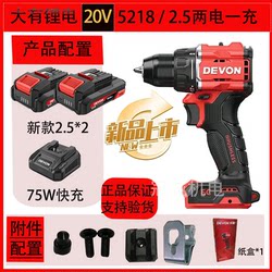 Dayou 5218 Brushless Lithium Electric Drill 5219 Rechargeable Impact Drill High Torque Electric Screwdriver Screwdriver Machine Electric Drill